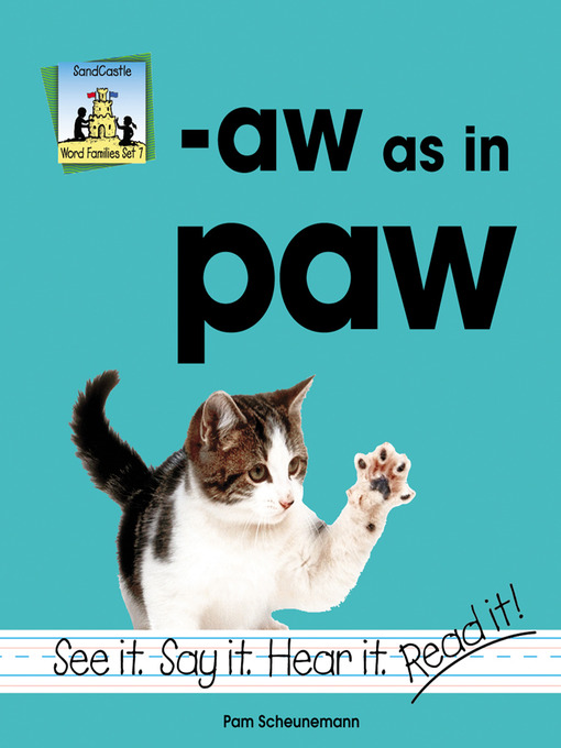 Cover image for Aw As In Paw